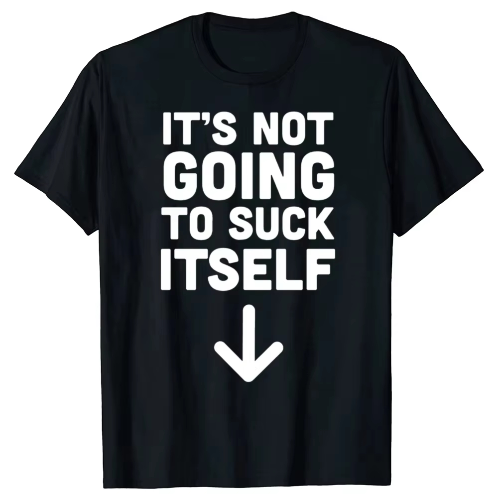 Street Fashion Couple - 自力で吸着しないのが面白いTシャツ オーバーサイズ ユニセックス ストリートウェア トレンディ コットン