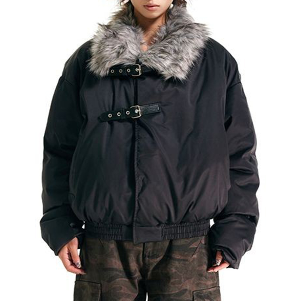 Street Fashion Men 2025 - 男性用フェイクファーコート,カジュアル,パンク,ストラップ,暖かい,豪華なファッション,ストリートウェア,新しい春のコレクション2022