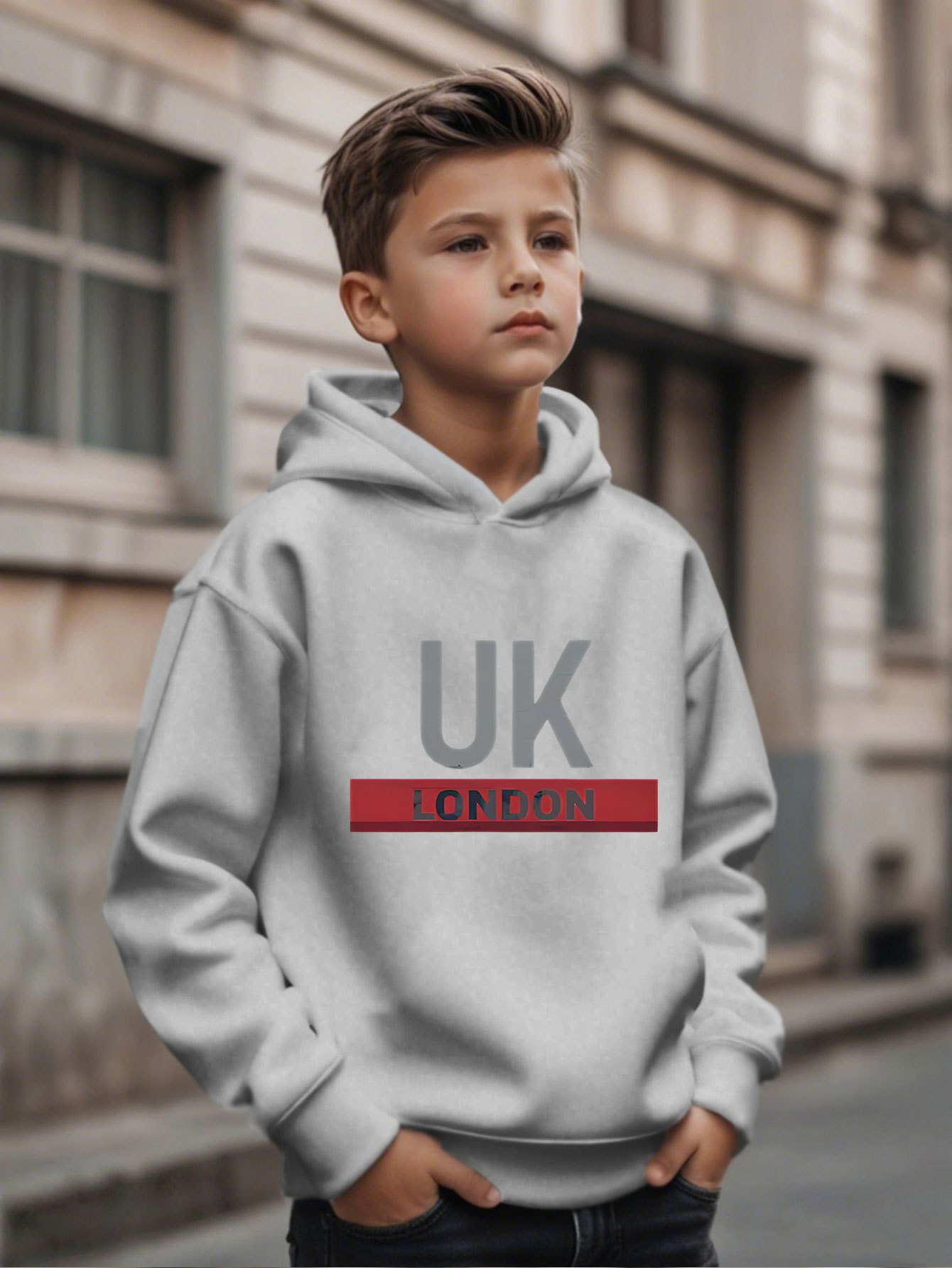 イギリス・ロンドン製プリントフーディー、男の子向けファッショ - Street Fashion In London のレビューと価格