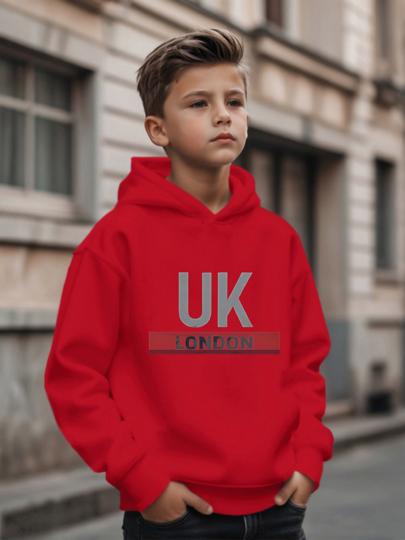 イギリス・ロンドン製プリントフーディー、男の子向けファッショ - Street Fashion In London のレビューと価格