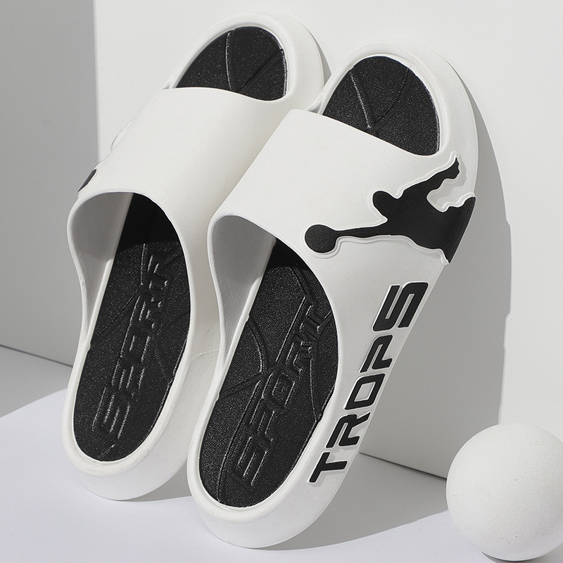 ファッションメンズスリッパ PVC ソフトソールノンスリップ - Street Fashion Couple のレビューと価格