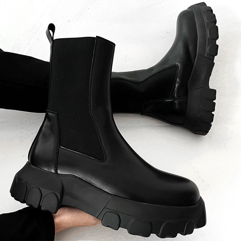 メンズファッション ヒップホップ ロック ハイチェルシーブー - Street Fashion Hip Hop のレビューと価格