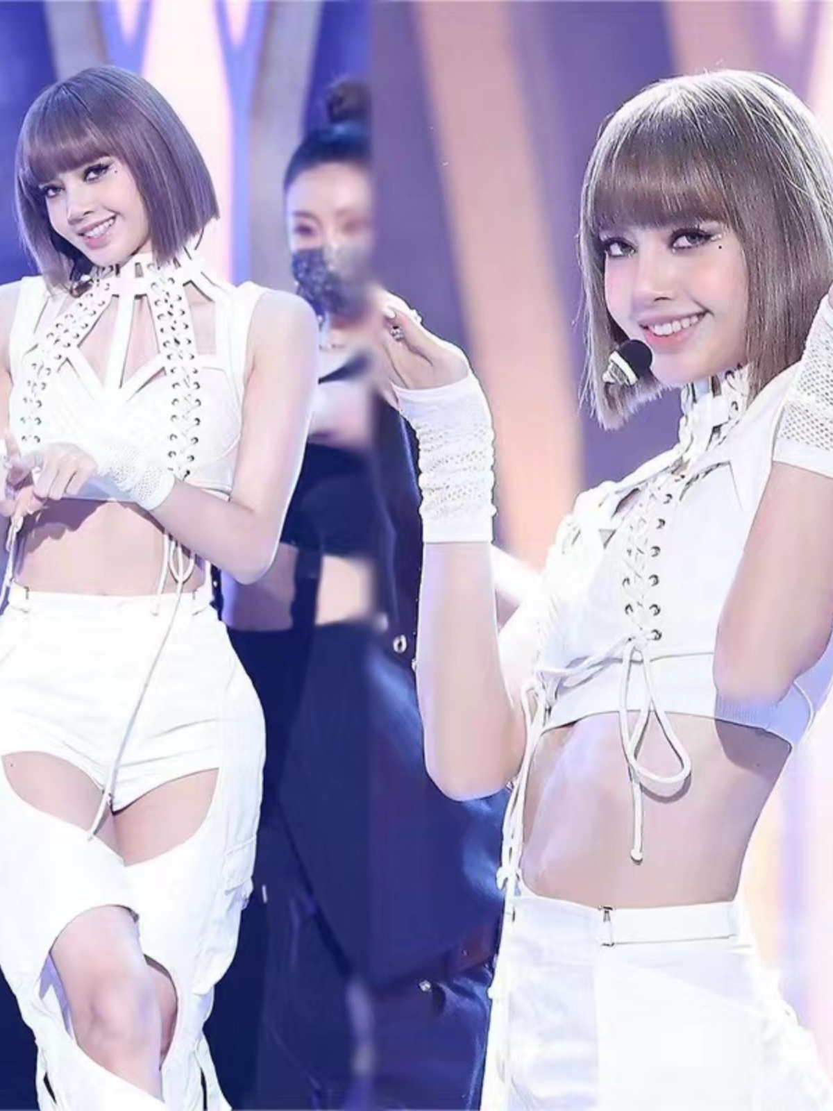 新しいブラックピンク女性グループダンス衣装ジャズストリートダ - Street Fashion Korean のレビューと価格