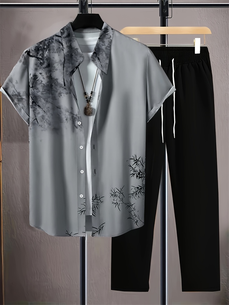 2025年秋 シンプルストライプ3Dプリント メンズ秋シャツ - Street Fashion Men 2025 のレビューと価格