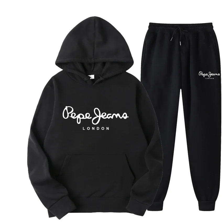男女兼用プリント入りフーディートラックスーツ上下セット ヒッ - Street Fashion Hip Hop のレビューと価格