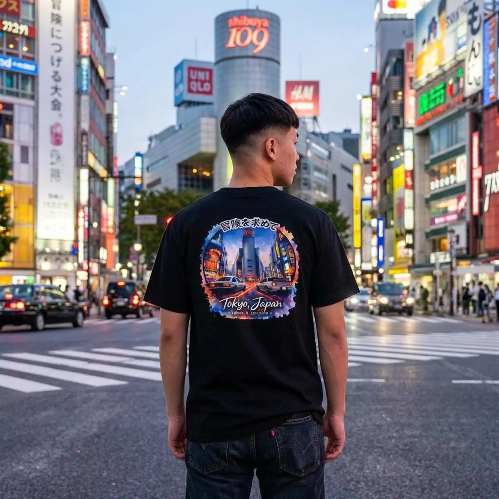 渋谷東京日本ドリフティングTシャツストリートレーシングヴィン - Street Fashion Shibuya のレビューと価格