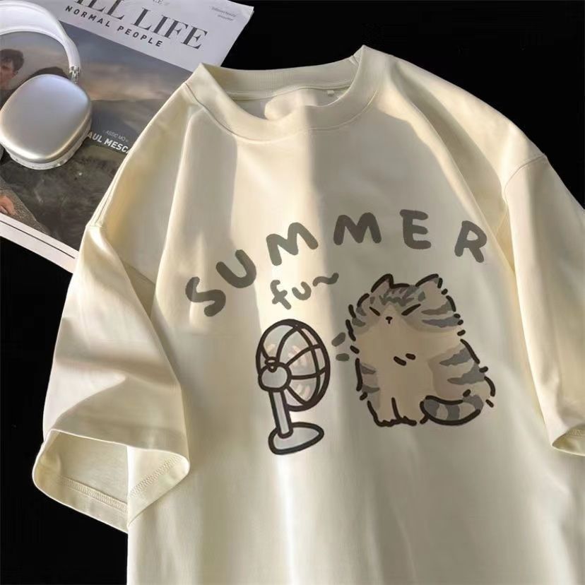 韓国ファッションストリートクリエイティブブローファン猫プリン - Street Fashion Couple のレビューと価格